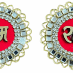 MPS MY PARTY SUPPLIERS® Set of 2 Self Stick Ram Door Sticker Tags Ram Decoration Items for Door Ram Written tag for Pooja Room Tags Door Sticker Décor for Rakshabandhan