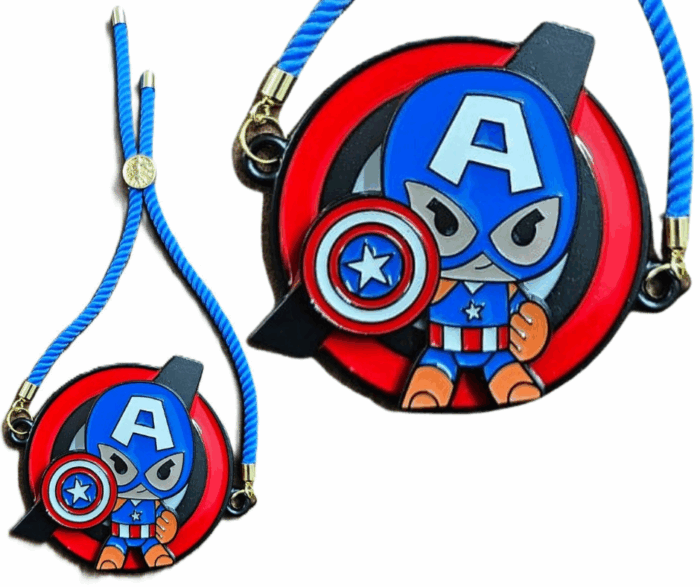 MPS MY PARTY SUPPLIERS® 1pc Superhero rakhi for children kids boys, Adjustable cartoon character rakhi for brothers, Stylish bracelet rakhi, Raksha Bandhan rakhi gift for brother bhai bhaiya - Image 6