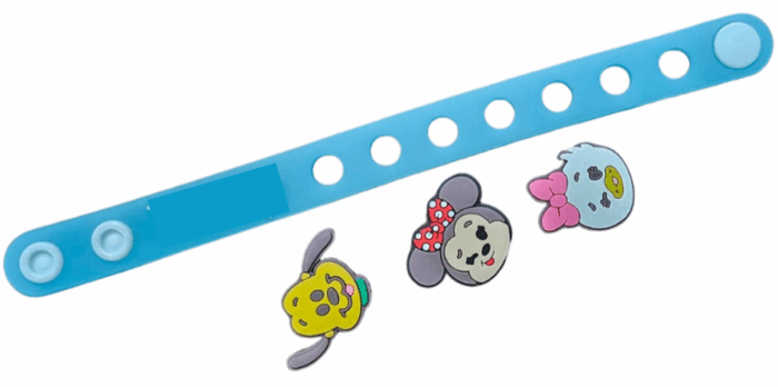 MPS MY PARTY SUPPLIERS® 1pc DIY Charms Band for Girls and Boys Rakhi Band For Kids Brother Silicone Charm Bracelets for kids DIY Rakhi Gift Ideas Adjustable Rubber Bracelets - Image 4