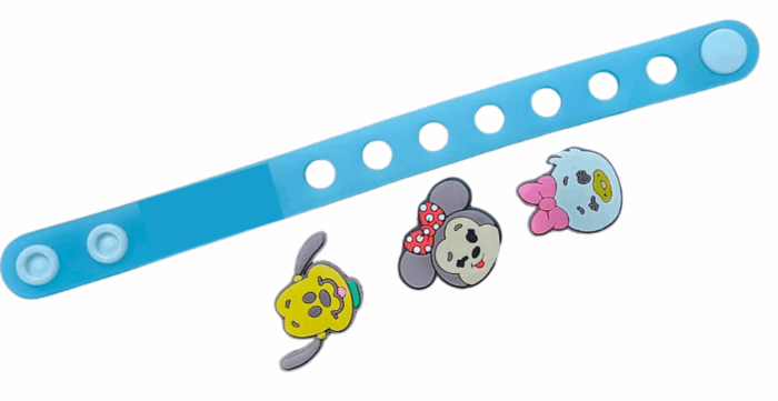 MPS MY PARTY SUPPLIERS® 1pc DIY Charms Band for Girls and Boys Rakhi Band For Kids Brother Silicone Charm Bracelets for kids DIY Rakhi Gift Ideas Adjustable Rubber Bracelets - Image 2