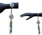 MPS MY PARTY SUPPLIERSĀ® Lumba Rakhi for Bhaiya Bhabhi with blue thread Traditional Raksha Bandhan Gift for Sister-in-Law with Beads Lumba Couple Rakhi Set Rakshabandhan - Image 2