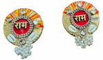 MPS MY PARTY SUPPLIERS® Set of 2 Self Stick Ram Door Sticker Tags Ram Decoration Items for Door Ram Written tag for Pooja Room Tags Door Sticker Décor for Rakshabandhan - Image 3