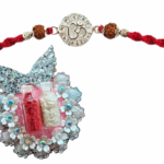 MPS MY PARTY SUPPLIERS® 1pc Religious Ganesha, Om, Rudraksha Rakhis with Roli Chawal Pack Rakhi for men/brother/bhaiya/cousin with roli chawal Raksha Bandhan Bracelet for Brother-Sister