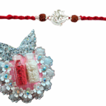 MPS MY PARTY SUPPLIERS® 1pc Religious Ganesha Rakhis with Roli Chawal Pack Rakhi for men/brother/bhaiya/cousin with roli chawal Raksha Bandhan Bracelet for Brother-Sister
