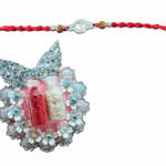 MPS MY PARTY SUPPLIERS® 1pc Religious Ganesha, Om, Rudraksha Rakhis with Roli Chawal Pack Rakhi for men/brother/bhaiya/cousin with roli chawal Raksha Bandhan Bracelet for Brother-Sister