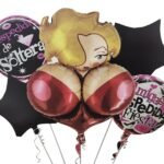Hen Party lingerie Shape Foil Balloons Team Bride Helium Globos For Bar Bachelorette Night Party Supplies, Adult Party Decoration Balloons