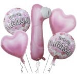 Set of 5 Pink Fun Party Balloon Adult Balloon Single Party Balloon Hen Party Decor Bachelorette Night Party Supplies, Adult Party Decoration Balloons, Naughty Balloons