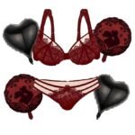 Set of 5 Hen Party lingerie Shape Foil Balloons Team Bride Helium Globos For Bar Bachelorette Night Party Supplies, Adult Party Decoration Balloons