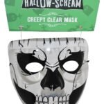 1 pcs Hallo Scream Creepy Clear Mask Masquerade Mask Fancy Dress Halloween Costume Accessory for Women Men Holiday Halloween Costume Mask Howl-O-Scream clear mask