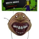 1 pcs Teeth Scary Mask, Funny Smile Latex Mask Scary Halloween Mask Cosplay Clown Adult Horror Mask Halloween Party Decoration Realistic Silicone Mask
