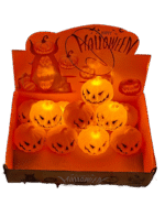 MPS My Party Suppliers Set of 2 Orange Halloween Pumpkin Bulbs, Scary Lamp for Haunted House, Horror Decoration for Garden, Lights - Image 3