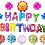 MPS MY PARTY SUPPLIERS®16" Happy Birthday Letter Foil Balloons, Happy Birthday foil Letter Balloons for Birthday Decorations, Happy Birthday 13 Letters Set Foil Balloons (23Pcs Multi)