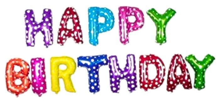 MPS MY PARTY SUPPLIERS®16" Happy Birthday Letter Foil Balloons, Happy Birthday foil Letter Balloons for Birthday Decorations, Happy Birthday 13 Letters Set Foil Balloons (23Pcs Multi) - Image 4