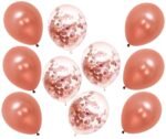 MPS MY PARTY SUPPLIERS®25Pcs Rose Gold Happy Birthday Balloons for Girls-13pcs Letters Balloons 2pcs Giant Star Foil Balloons 4pcs Confetti Balloons 6pcs Latex Balloons Birthday Party Decorations and Supplies Balloons - Image 4