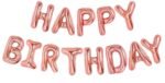 MPS MY PARTY SUPPLIERS®25Pcs Rose Gold Happy Birthday Balloons for Girls-13pcs Letters Balloons 2pcs Giant Star Foil Balloons 4pcs Confetti Balloons 6pcs Latex Balloons Birthday Party Decorations and Supplies Balloons - Image 5