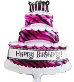 MPS MY PARTY SUPPLIERS® 26Pcs Gold Happy Birthday Cake Bottle Glass Balloon for Birthday Baby Shower 1st Birthday Celebration for His/Her, Happy Birthday balloon for your surprise Party Items - Image 3