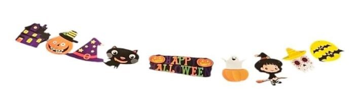 MPS MY PARTY SUPPLIERS® 1pc Happy Halloween Banner, Skull Decoration for Halloween, Halloween Paper Hanging Decoration, Halloween Banner Ideas - Image 5
