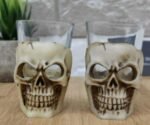 1PC Short Glass Skull Shot Glasses Glass Beer Mug 3D Skull Shot Glasses Style Skull Shot Glass Pirate SHOTGLASSES Drink Cocktail Beer Cup, Wine Cup, Drinking Ware Mugs, Creative Halloween