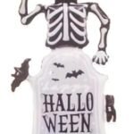 MPS MY PARTY SUPPLIERS® 1pc Self-Standing Skeleton Halloween Foil Balloons Giant Scary Hallo ween Character Ghost, Pumpkin, Skeleton Balloons Halloween Party Floor Decoration ideas