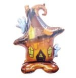 MPS MY PARTY SUPPLIERS® 1pc Self-Standing Haunted House Halloween Foil Balloons Giant Scary Hallo ween Character Ghost, Pumpkin, Skeleton Balloons Halloween Party Floor Decoration ideas