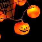 MPS My Party Suppliers 10pc Halloween Pumpkin Lights[3cm], Battery Operated Outdoor Halloween Lights, Pumpkin Ghost Light Decoration for Halloween, Happy Halloween Lights, Halloween Pumpkin Decor