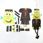 Halloween Frankenstein Hanging Halloween Pendents Haunted House DIY Paper Hanging Decoration Scarf Skeleton, Halloween Decor Hanging for Halloween Decoration, Skeleton Prop for Halloween - Image 3