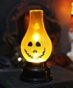 MPS My Party Suppliers Set of 2 Halloween Lamps, Halloween laltern, LED for Halloween Decoration, Halloween Hanging Decoration (Orange Pumpkin Bulb lamp) - Image 6