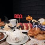 MPS My Party Suppliers Halloween Cupcake Toppers 6pcs Set, Spider Bat Witch Hat Boo Pumpkin ghost Shape Food Picks for Halloween, muffin toppers, Happy Halloween Paper Cupcake Toppers Party Supply - Image 6