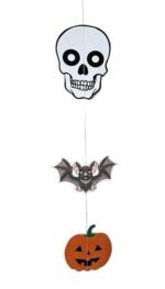 Pumpkin Spider Ornament Paper Hanging 138cm in Door Wall Hanging Decoration for Halloween Banner, Witch Flag Hanging Decoration Halloween Door Sign, Halloween Flag,Halloween Decoration BAnner - Image 4