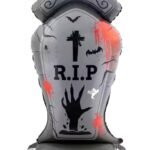 MPS MY PARTY SUPPLIERS® 1pc Self-Standing Tombstone Halloween Foil Balloons Giant Scary Hallo ween Character Ghost, Pumpkin, Skeleton Balloons Halloween Party Floor Decoration ideas