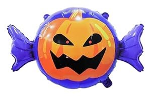 MPS MY PARTY SUPPLIERSĀ® 1pc Halloween Scary Pumpkin balloon Halloween theme foil balloons decorations Kids halloween party supplies