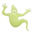3 pcs Halloween Ghost Decorations- Glow in The Dark with Green Fluorescent Layer Waterproof Plastic Cute Outdoor Sign Halloween Decorations for Lawn Patio Yard Garden Decoration