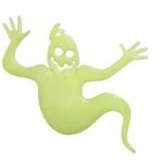 3 pcs Halloween Ghost Decorations- Glow in The Dark with Green Fluorescent Layer Waterproof Plastic Cute Outdoor Sign Halloween Decorations for Lawn Patio Yard Garden Decoration