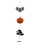 Pumpkin Spider Ornament Paper Hanging 138cm in Door Wall Hanging Decoration for Halloween Banner, Witch Flag Hanging Decoration Halloween Door Sign, Halloween Flag,Halloween Decoration BAnner