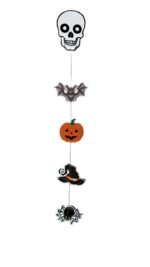 Pumpkin Spider Ornament Paper Hanging 138cm in Door Wall Hanging Decoration for Halloween Banner, Witch Flag Hanging Decoration Halloween Door Sign, Halloween Flag,Halloween Decoration BAnner
