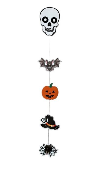 Pumpkin Spider Ornament Paper Hanging 138cm in Door Wall Hanging Decoration for Halloween Banner, Witch Flag Hanging Decoration Halloween Door Sign, Halloween Flag,Halloween Decoration BAnner