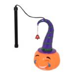 1pcs Portable Pumplin Lantern with Cap, Kids Decor Halloween Decor Halloween Party Light up Pumpkin Lantern Halloween Pumpkin Light Halloween Lantern Orange Halloween Pumpkin Decoration - Image 4