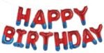 MPS MY PARTY SUPPLIERS®16 Inch 13Pcs Spiderman Theme Happy Birthday Letter Foil Balloon, Birthday Party Supplies Happy Birthday Balloons for Party Decoration, Happy Birthday Balloons set, Birthday Theme Decorations Kit