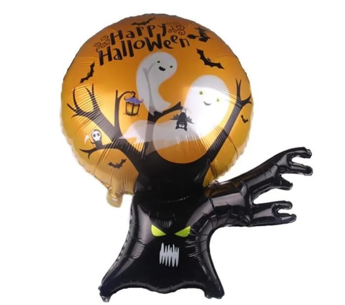 MPS MY PARTY SUPPLIERS® 1pc Haunted tree halloween balloon Halloween theme foil balloons decorations Kids halloween party supplies - Image 1