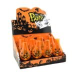 MPS My Party Suppliers Set of 2 Halloween Lamps, Halloween laltern, LED for Halloween Decoration, Halloween Hanging Decoration (Orange Pumpkin Bulb lamp) - Image 3