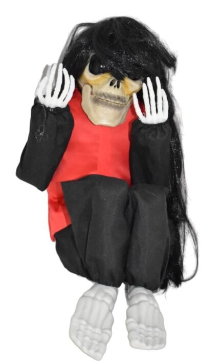 Ghost Halloween Decor Halloween Horror Props Electric Crying Little Ghost Toy Tricky Scary Crying Bar Decoration Haunted House Party Decoration, Light Music Halloween Decor