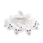 MY PARTY SUPPLIERS Battery Operated 10 LED Skull Ghost Shaped LED String Lights/Halloween Decoration/Spooky Decorations/Halloween Led Light - Image 3