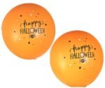 MPS My Party Suppliers Halloween theme Balloons, Set of 6 happy halloween latex balloons, rubber balloons, latex balloons Halloween party decoration, halloween decoration ideas, balloon latex Orange