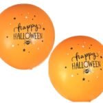 MPS My Party Suppliers Halloween theme Balloons, Set of 6 happy halloween latex balloons, rubber balloons, latex balloons Halloween party decoration, halloween decoration ideas, balloon latex Orange