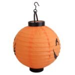 Halloween Paper Hanging Outdoor Lantern - Orange - Image 3