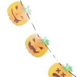 MPS My Party Suppliers Happy Halloween Pumpkin Banner, Halloween Banner Garland, Pumpkin Decoration for Halloween, Halloween Paper Hanging, Halloween Hanging Decoration, halloween banner - Image 4