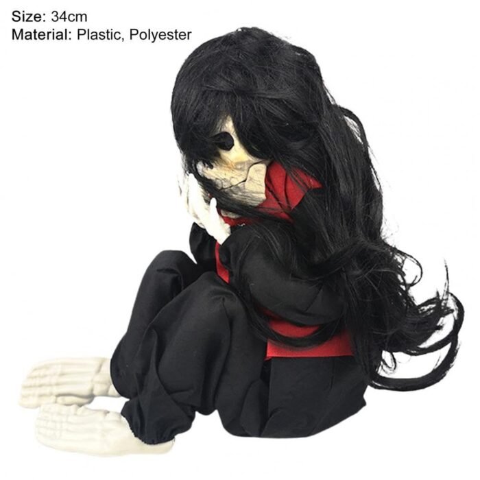 Ghost Halloween Decor Halloween Horror Props Electric Crying Little Ghost Toy Tricky Scary Crying Bar Decoration Haunted House Party Decoration, Light Music Halloween Decor - Image 5