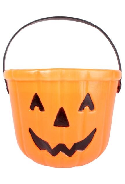 Halloween Trick or Treat Pumpkin Bucket Jack O Lantern Candy Basket Halloween Party Supplies Pumpkin Pails with Handle