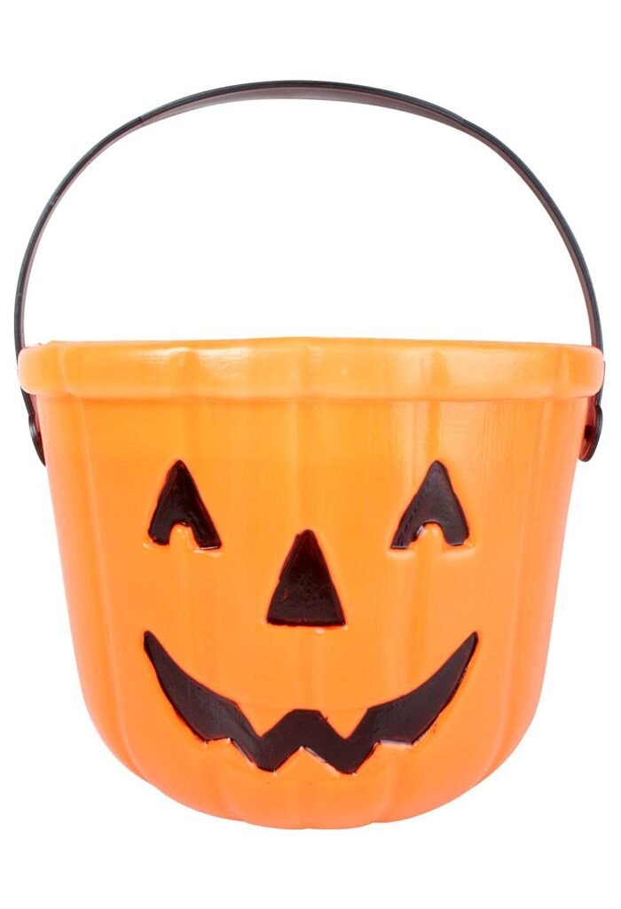 Halloween Trick or Treat Pumpkin Bucket Jack O Lantern Candy Basket Halloween Party Supplies Pumpkin Pails with Handle - Image 1