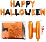 MPS MY PARTY SUPPLIERS® 1pc Happy Halloween Letter Foil Balloon Orange Black Halloween theme foil balloons decorations Kids halloween party supplies - Image 3